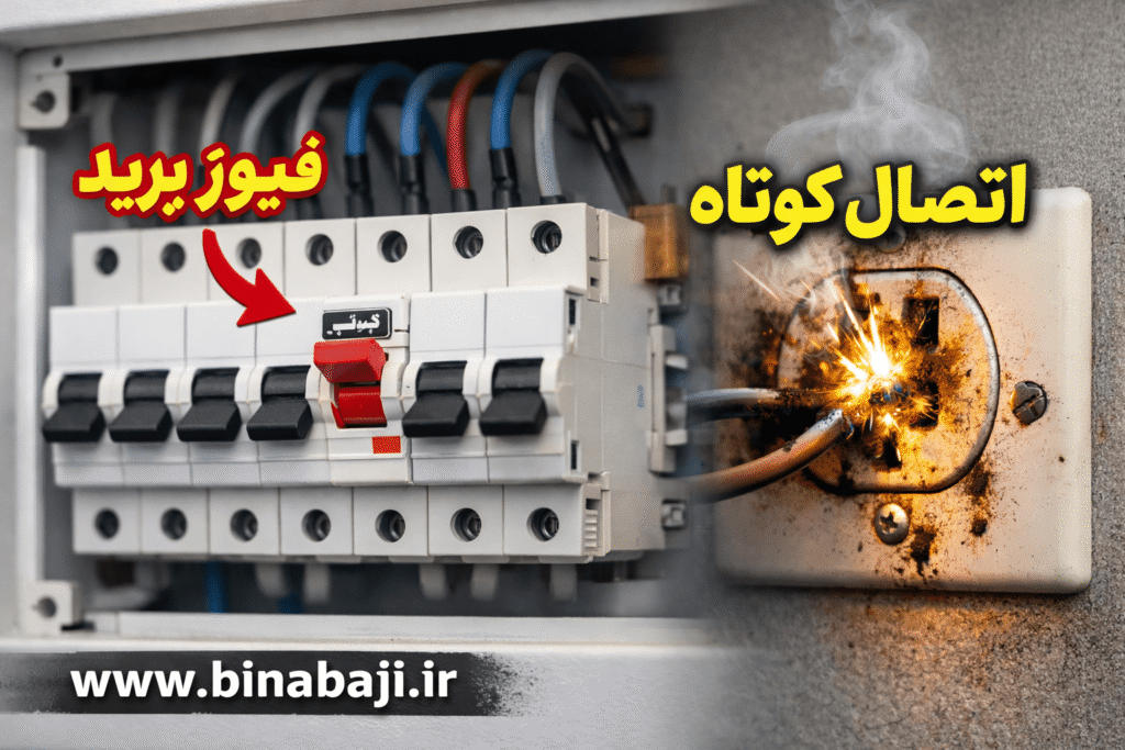 فیوز خانه شما میپرد؟ مراحل ساده رفع اتصالی که باید بدانید! 1 چرا فیوز خونه میپرخ؟ اتصالی و پریدن فیوز