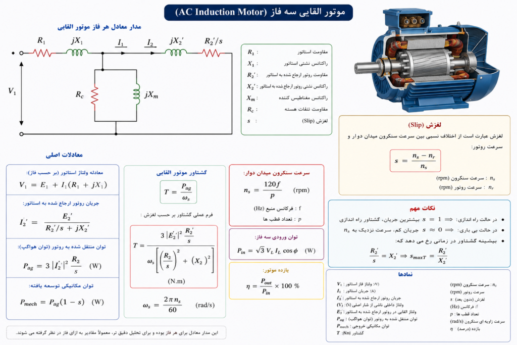 معادلات موتور AC